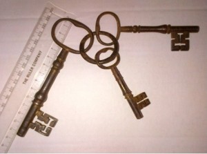 Photograph showing the original Spike keys